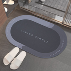 Tapete Absorbente Antideslizante Baño Living Simple 58c Seguridad