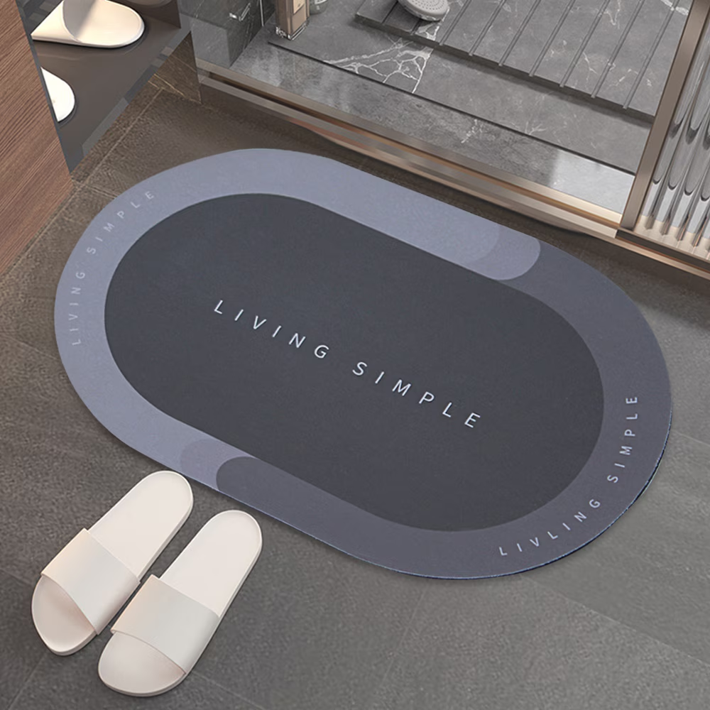 Tapete Absorbente Antideslizante Baño Living Simple 58c Seguridad