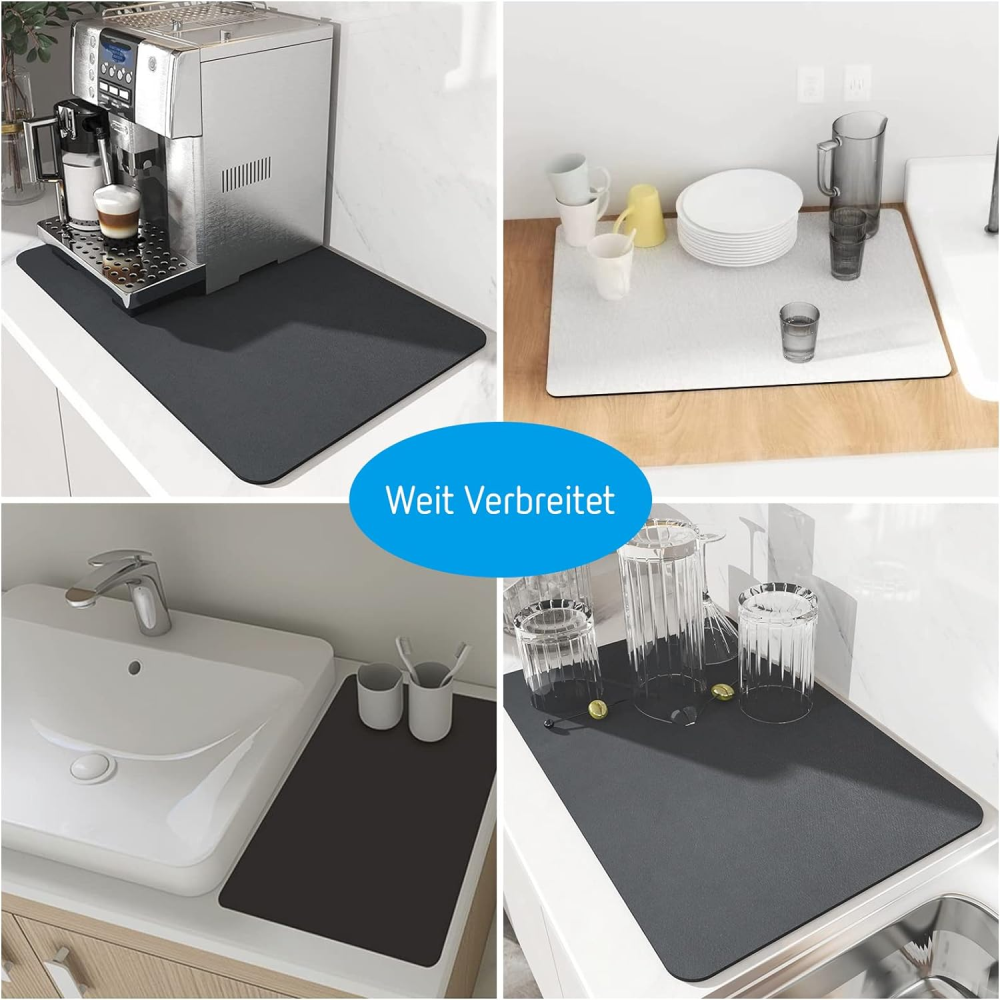 Tapete Absorbente Para Cocina Escurridor De Platos 50 X40cm