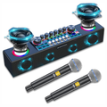Altavoz Inalámbrico Karaoke Con Tarjeta De Sonido Microfono