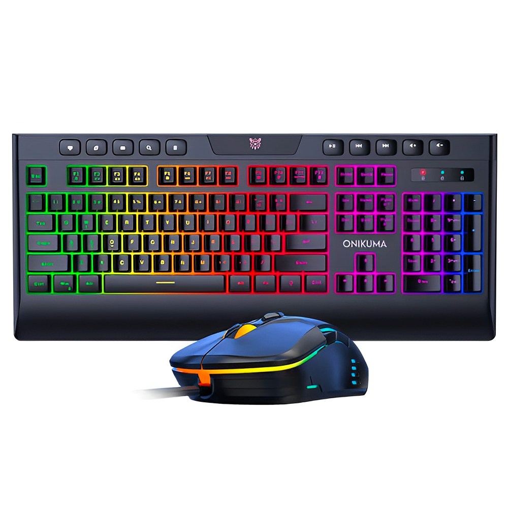 Combo Teclado Gaming Onikuma G21 Con Luces Led Original
