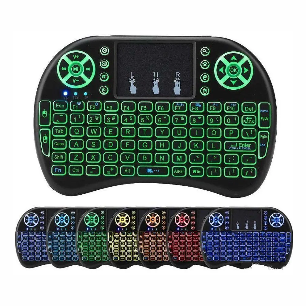 🎮🖥️Mini Teclado Keyboard Led Para Tv Box Smart Tv 🎯✨