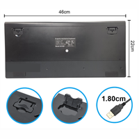 Thumbnail for Teclado Mecánico Tecla Cambiable Luz Rgb A808 Ergonómico