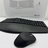 Thumbnail for Combo Teclado Mouse Inalambrico Ergonomico Receptor Usb Weib