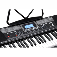 Thumbnail for piano organeta Teclado Musical 61 Teclas Mk-2115 Iluminadas Con Atril Pedal