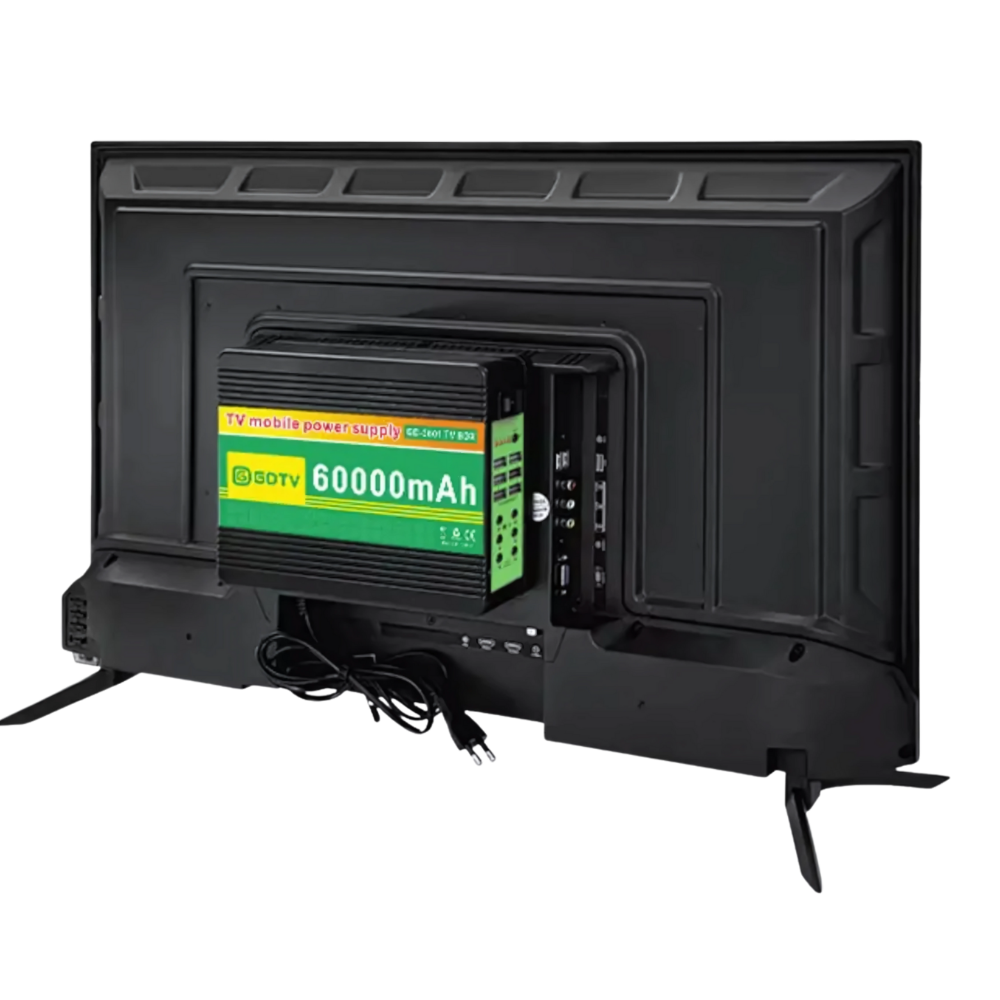 Televisor 32 Pulgadas Solar Batería 60000mah Control Remoto