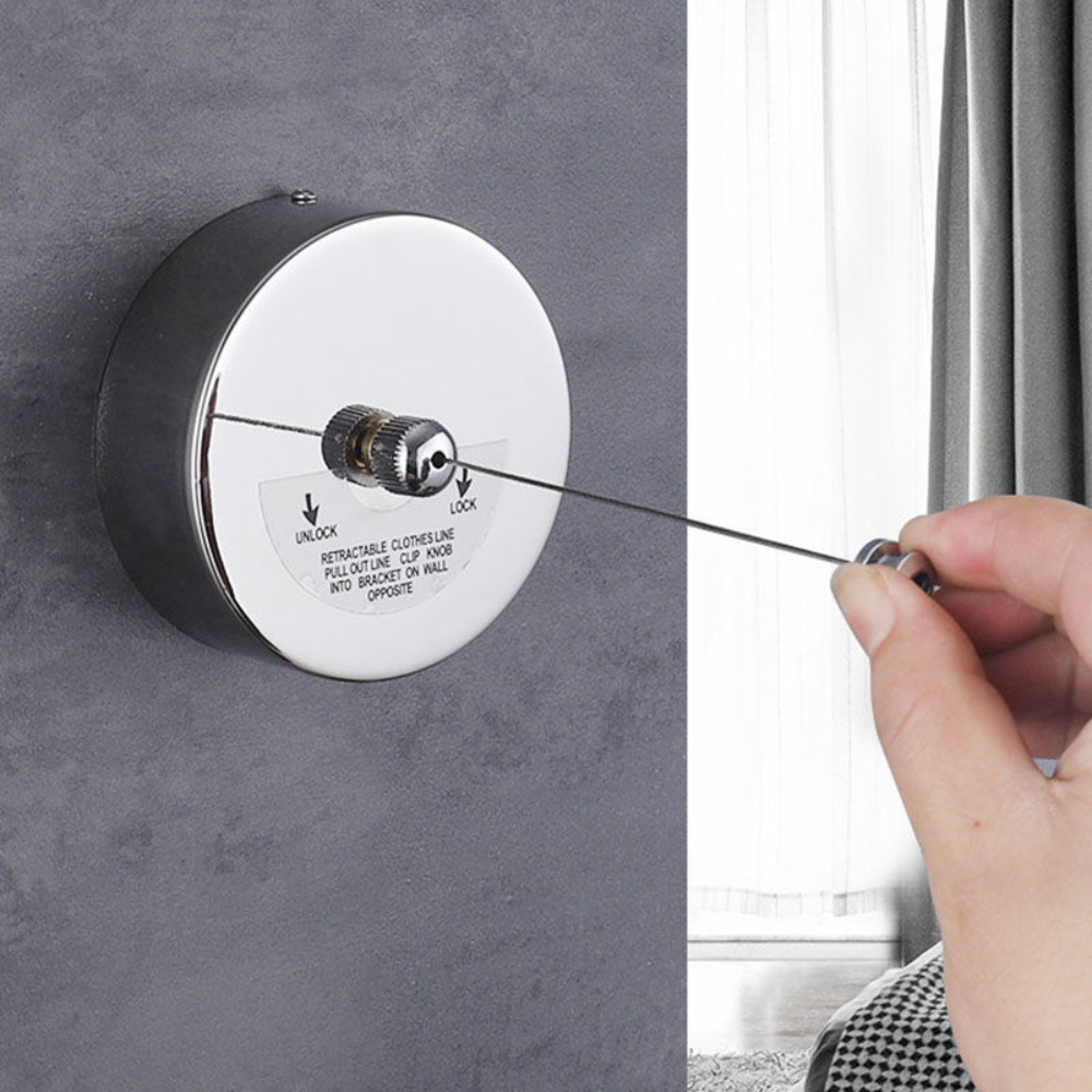 🧺Tendedero Retráctil Portátil De Acero Inoxidable 2.8 Metros🧵