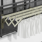 🧺Tendedero De Ropa Metalico Retractil 3 Tubos 1 Metro Ancho 🌞
