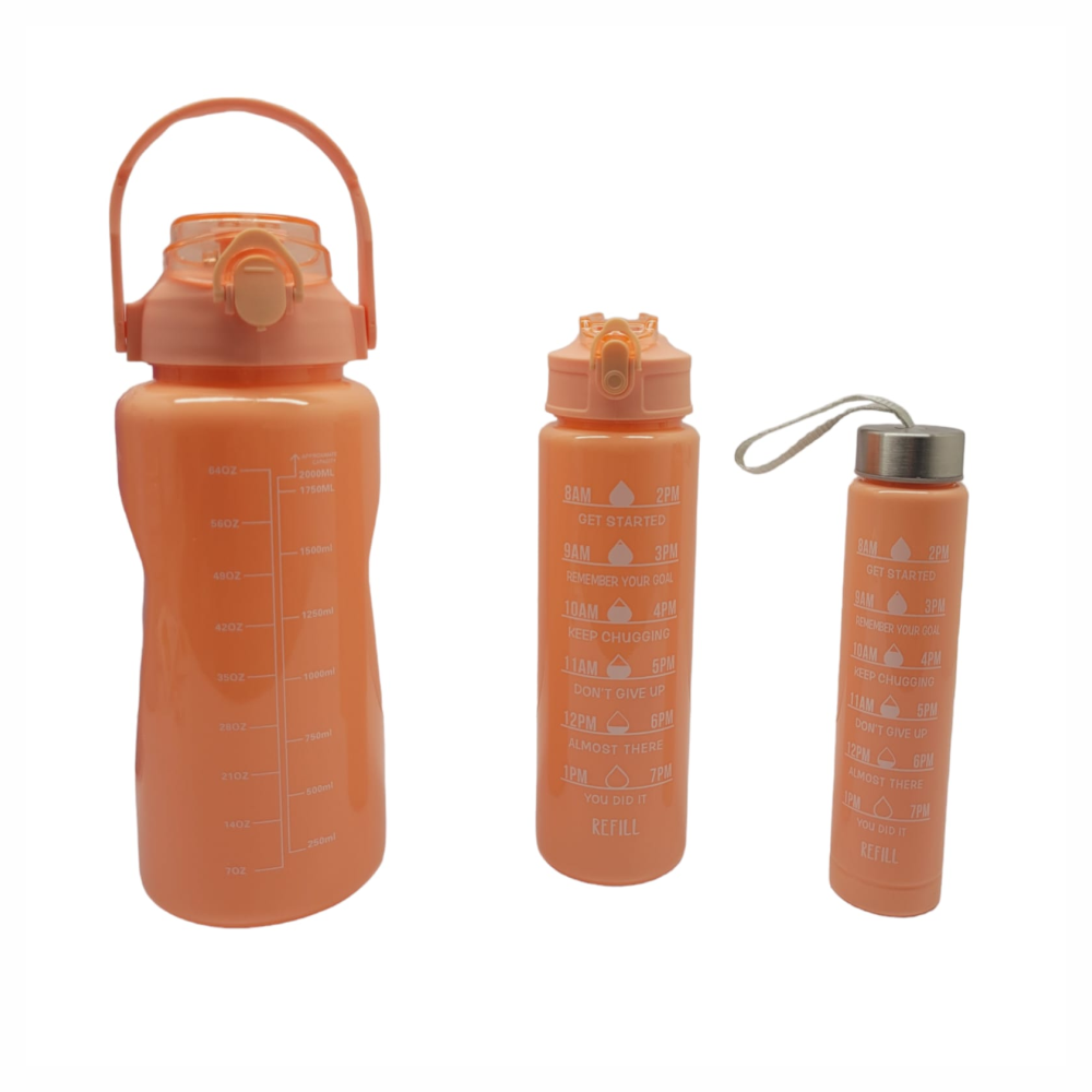 Termo Motivacional 3 En 1 Sticker 2 Litros 900ml 300ml
