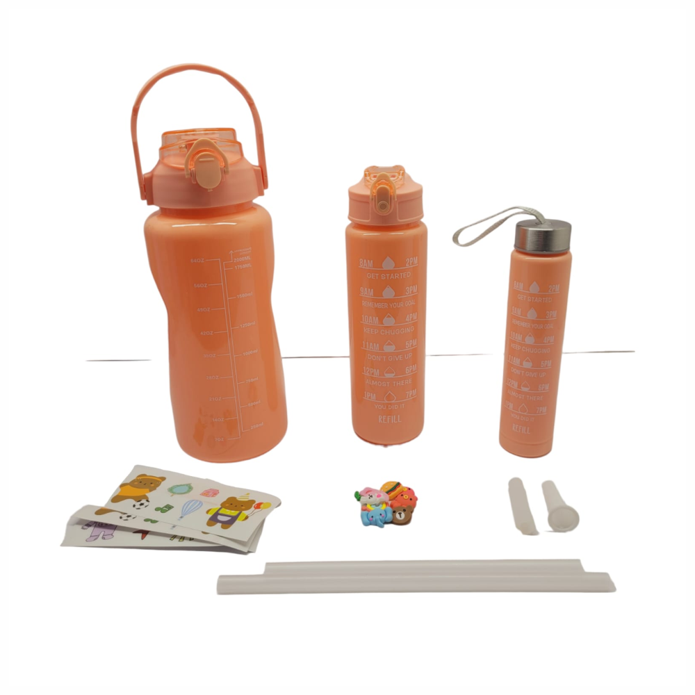 Termo Motivacional 3 En 1 Sticker 2 Litros 900ml 300ml