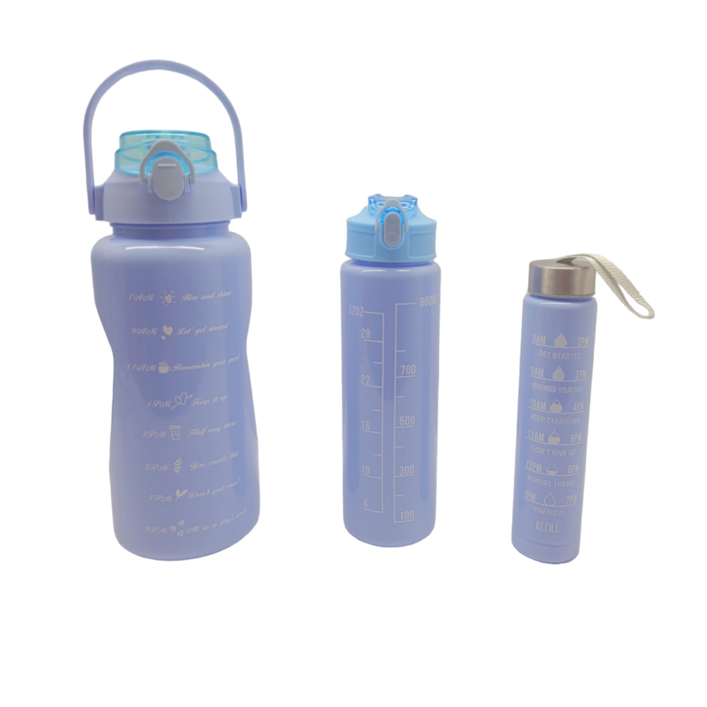 Termo Motivacional 3 En 1 Sticker 2 Litros 900ml 300ml