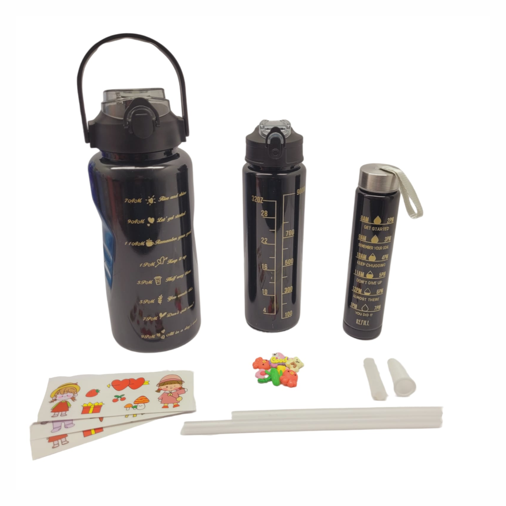 Termo Motivacional 3 En 1 Sticker 2 Litros 900ml 300ml