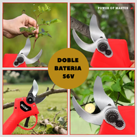 Thumbnail for Tijera Podadora Jardín Eléctrica Portátil Recargable 56v