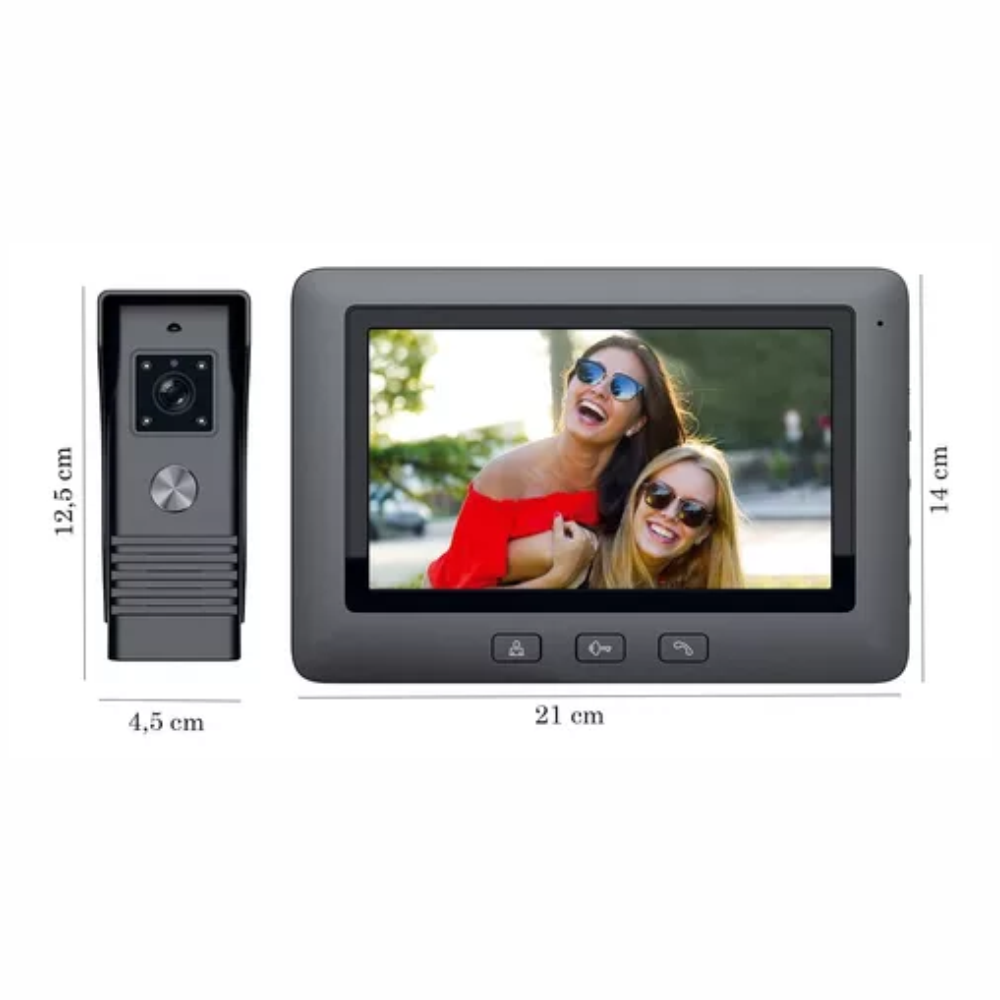 Timbre Inteligente Video Portero Pantalla C07l Full Color