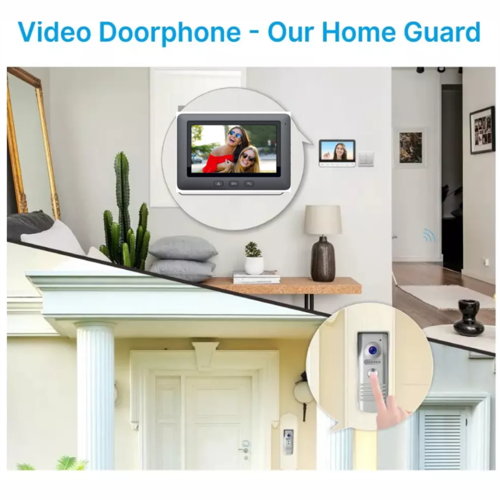 Timbre Inteligente Video Portero Pantalla C07l Full Color