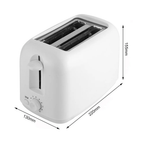 Tostadora Eléctrica Pan 2 Puestos 6 Niveles 700w Bh-030 Compacto