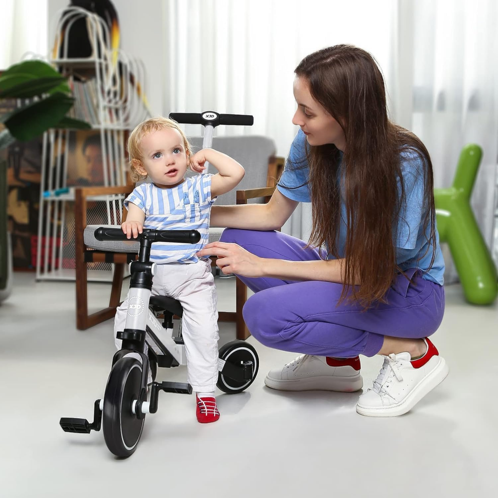 Triciclo Bicicleta Niños Ajustable Paseador 4 En 1 Multifuncional