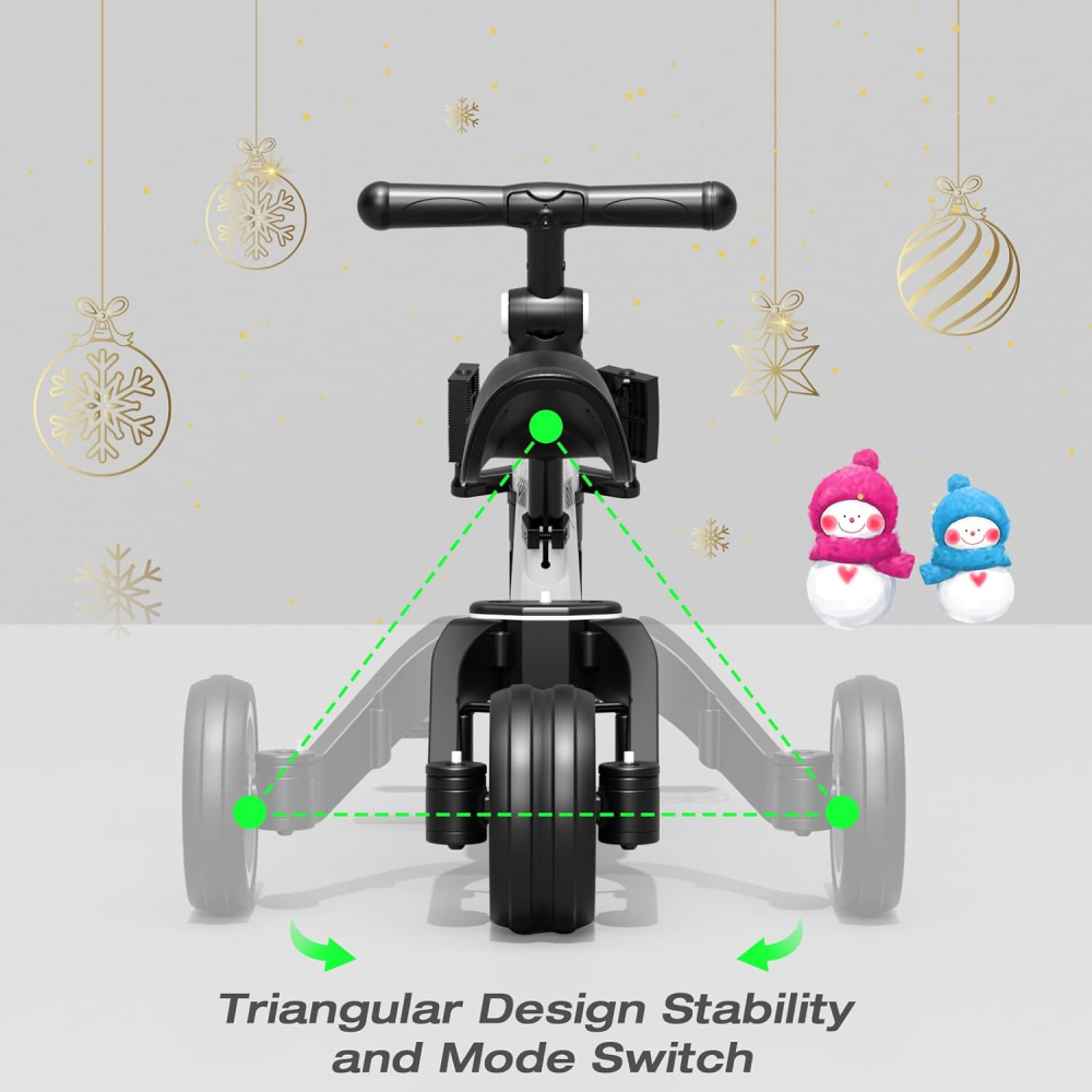 Triciclo Bicicleta Niños Ajustable Paseador 4 En 1 Multifuncional