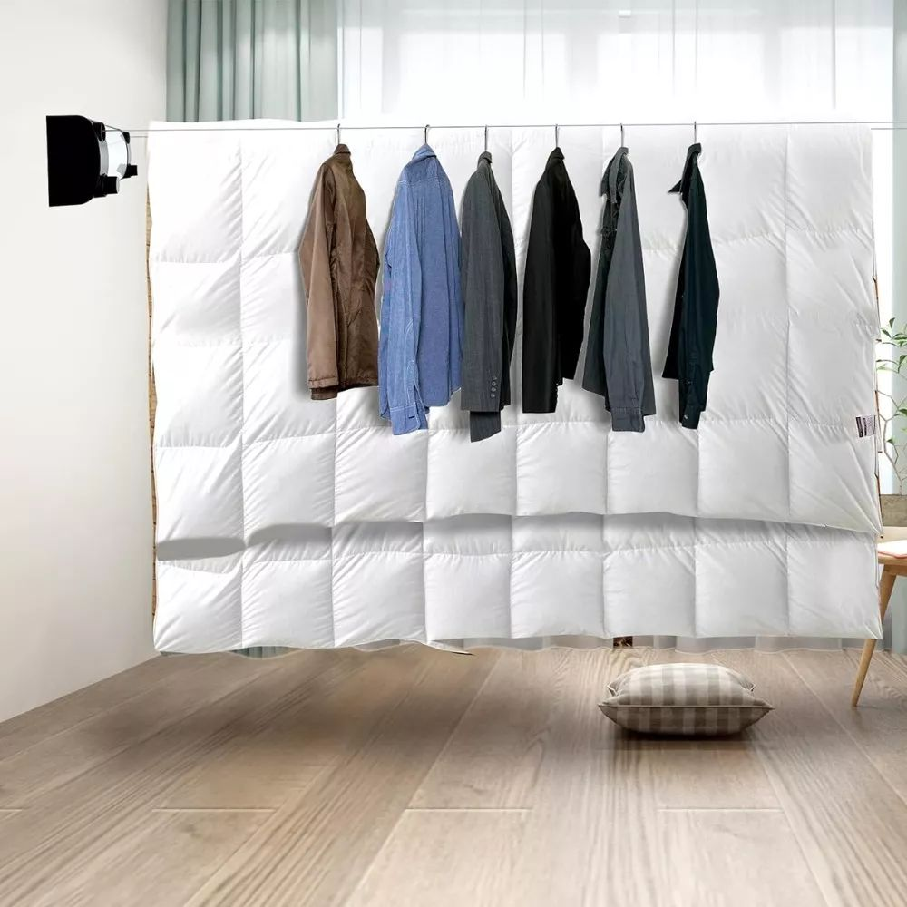 🌟Tendedero De Ropa Retráctil 2 Cuerdas Acero Inoxidable 4.30m