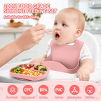 Juego De Vajilla Para Bebes Con Antideslizantes En Silicona