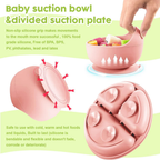 Juego De Vajilla Para Bebes Con Antideslizantes En Silicona