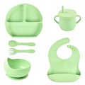 Juego De Vajilla Para Bebes Con Antideslizantes En Silicona