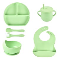 Thumbnail for Juego De Vajilla Para Bebes Con Antideslizantes En Silicona