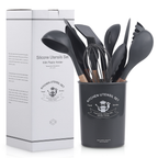 Set 12 Utensilios De Cocina Silicona Resistente Calor Juego