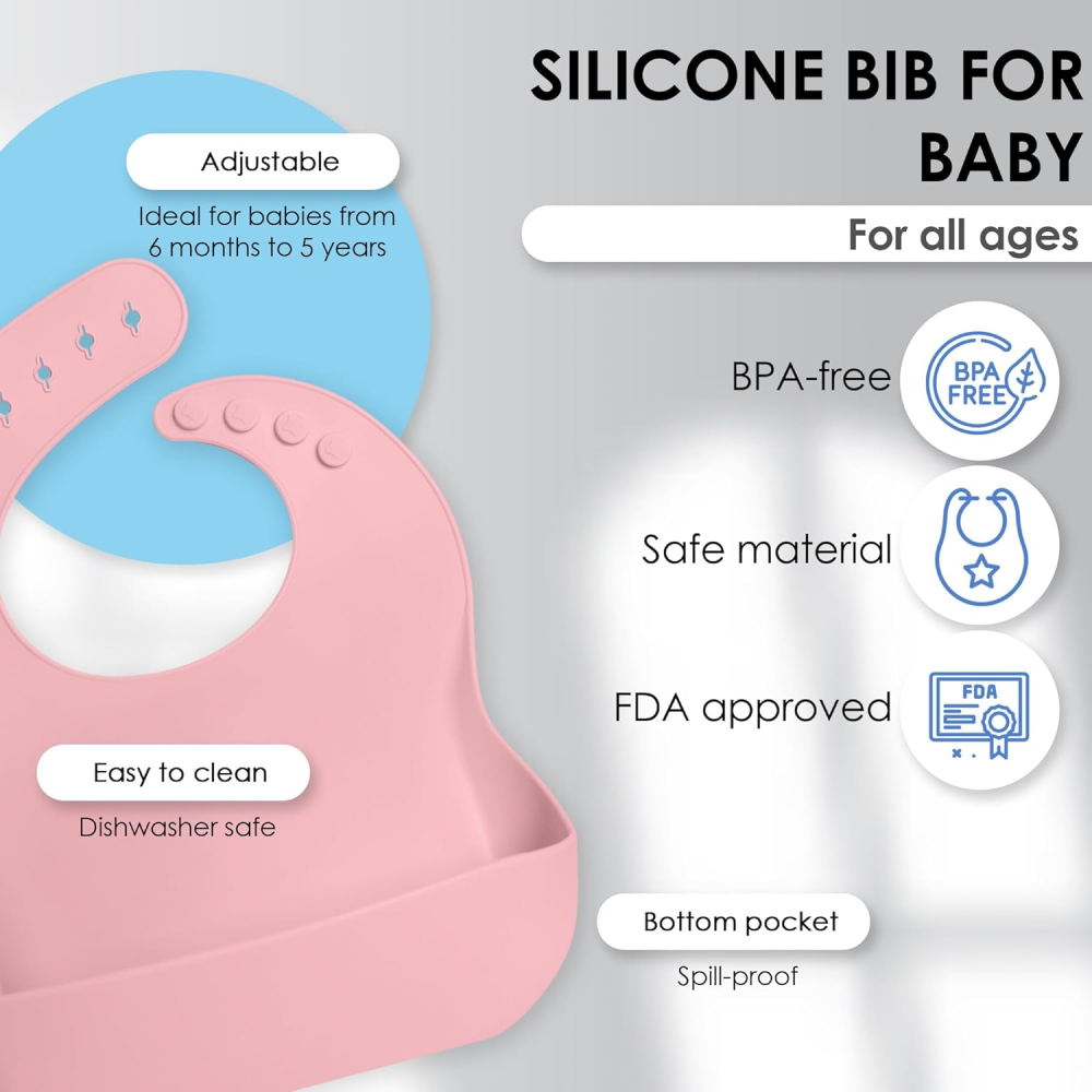 Juego Vajilla Bebes Antideslizantes Silicona 8pcs Ergonómico