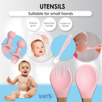 Juego Vajilla Bebes Antideslizantes Silicona 8pcs Ergonómico