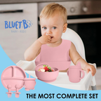 Juego Vajilla Bebes Antideslizantes Silicona 8pcs Ergonómico