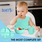 Juego Vajilla Bebes Antideslizantes Silicona 8pcs Ergonómico