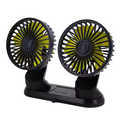 🌬️✨Ventilador Doble Para Carro Y Oficina Graduable Conexion Usb🚗🏠💼