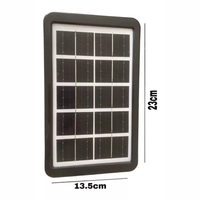 Thumbnail for Ventilador Portátil Solar Con Radio Fm Lámpara Bombillo Led