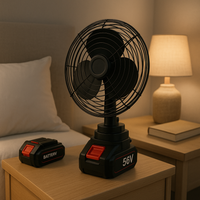 Aire Ventilador Abanico Doble Bateria Inalambrico 56v