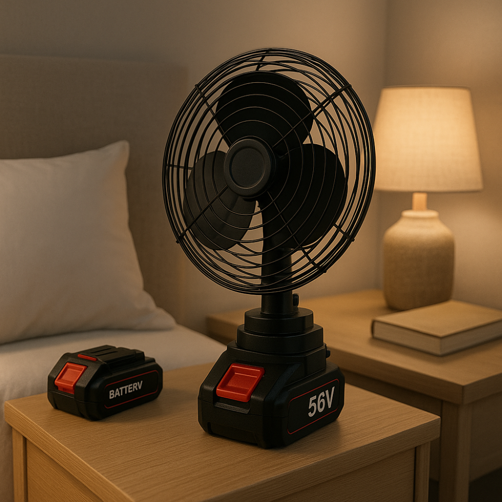 Aire Ventilador Abanico Doble Bateria Inalambrico 56v
