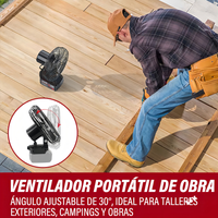 Aire Ventilador Abanico Doble Bateria Inalambrico 56v