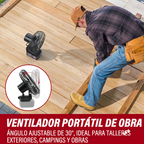 Aire Ventilador Abanico Doble Bateria Inalambrico 56v