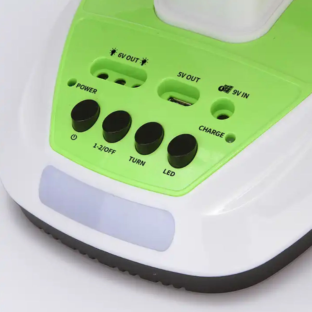 Ventilador Recargable Panel Solar Bombillos Led Usb