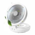 🌬️Ventilador Portatil Recargable Inalambrico 4 Velocidades Led🔋🌀