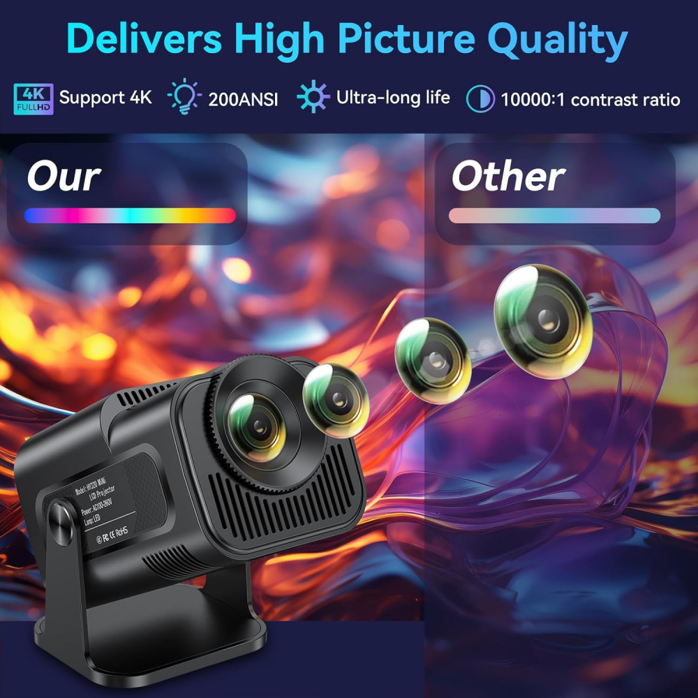 Video Beam Proyector Hy320 Wifi Bluetooth Telon 84 Pulgadas
