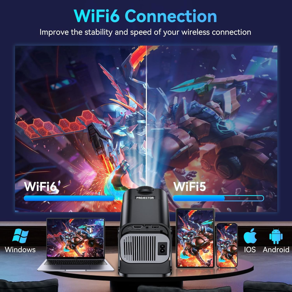 Video Beam Proyector Hy320 Wifi Bluetooth Telon 84 Pulgadas