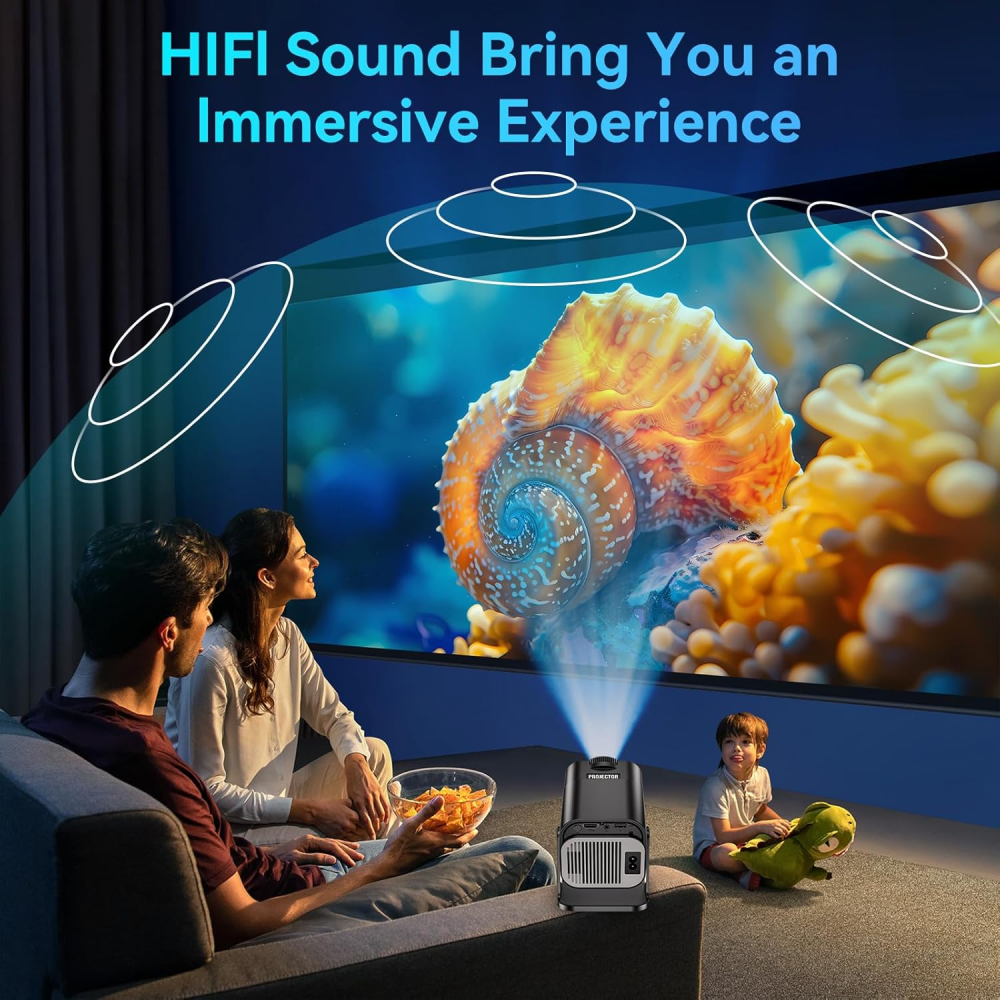 Video Beam Proyector Hy320 Wifi Bluetooth Telon 84 Pulgadas