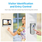 Timbre Inteligente Video Portero Visión Nocturna Pantalla 7