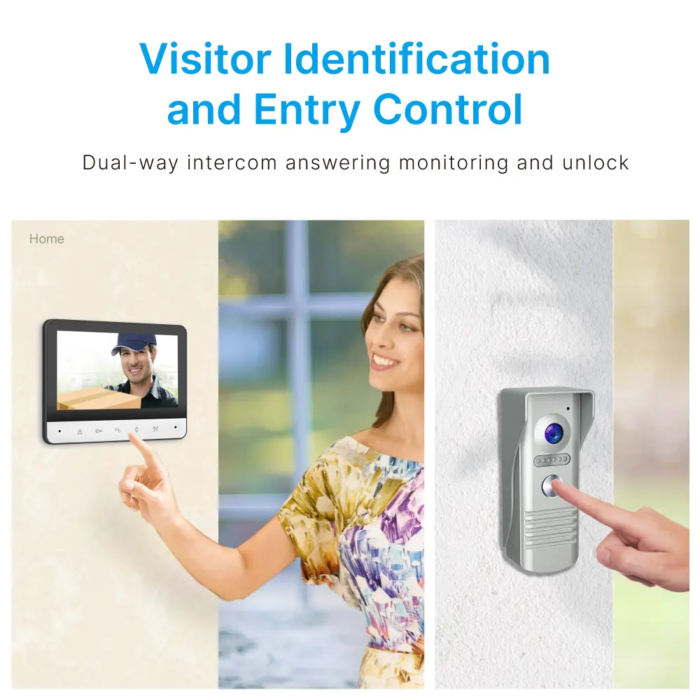 Timbre Inteligente Video Portero Visión Nocturna Pantalla 7