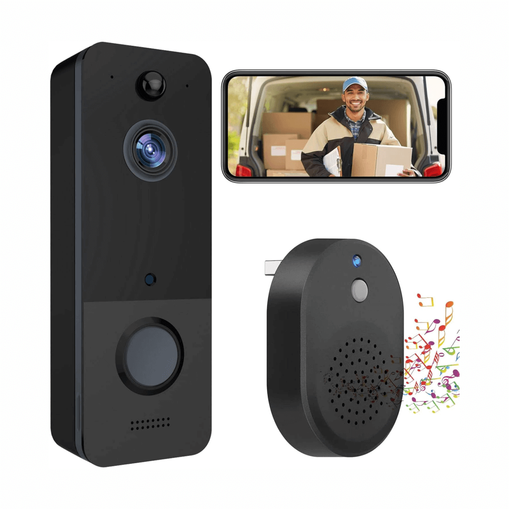 Kit Video Portero Impermeable Recargable Timbre Wifi U8