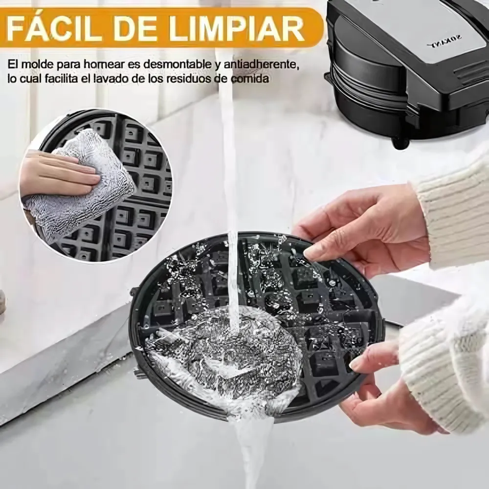 Waflera Eléctrica Sokany 5 En 1 Donas Muffins Hotcakes 110V