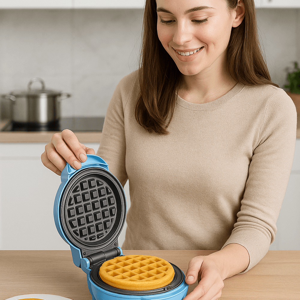 🍩Mini Waflera Donera Crepes Corazones 4 En 1 Antiadherente🎉