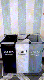 🧺💫Organizador De Ropa Sucia: Cesta Clasificadora Por Colores🎨