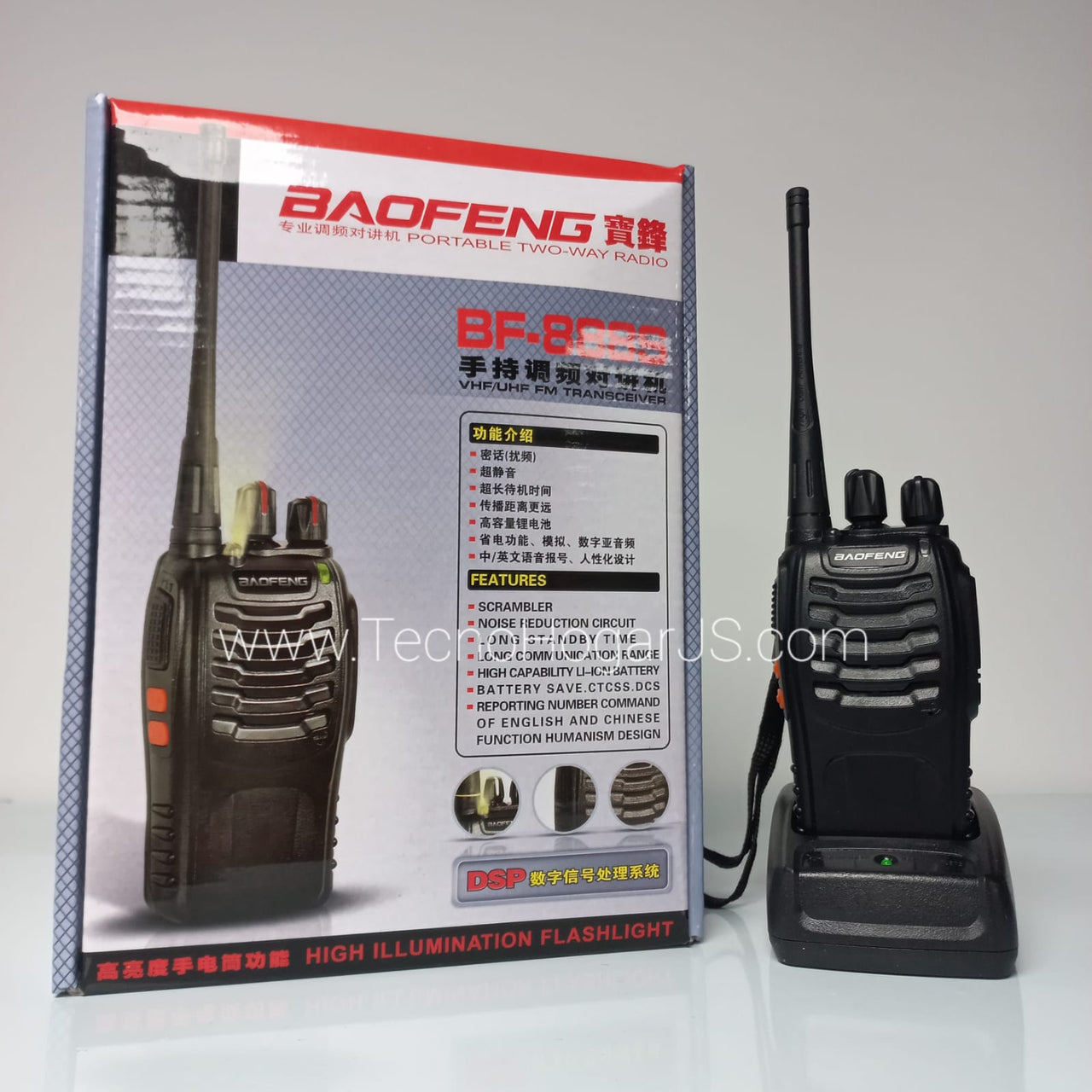 Radio Intercomunicador Baofeng 888s Uhf X10 Batería 2800mah
